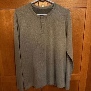 Lulu Lemon Mens Metal Vent Tech LS Henley